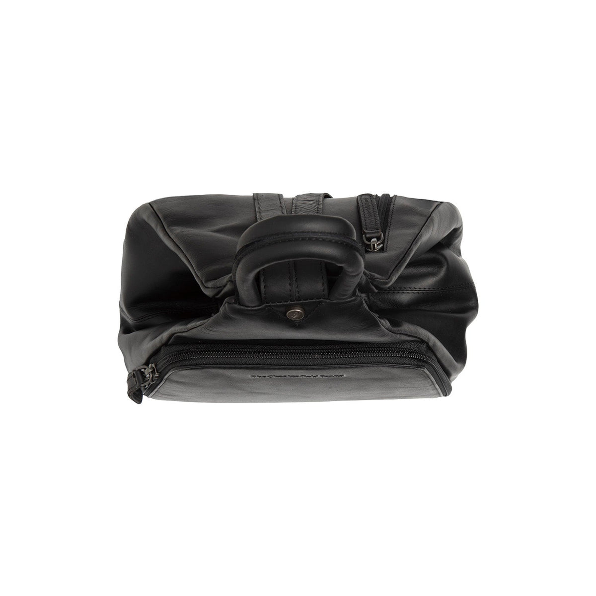 Howard Full-Grain Leather Backpack da Donna - Structured Side Profile Showing Gusset Depth &amp; Expansion Capacity