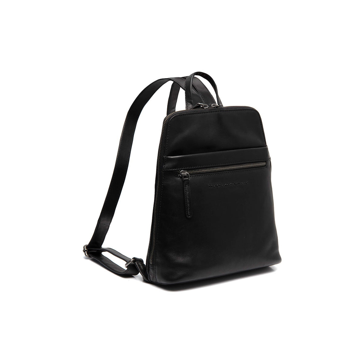 Linford Full-Grain Leather Backpack da Donna in Classic 100% Full-Grain Leather - Full Exterior Front Profile View | Acquista online