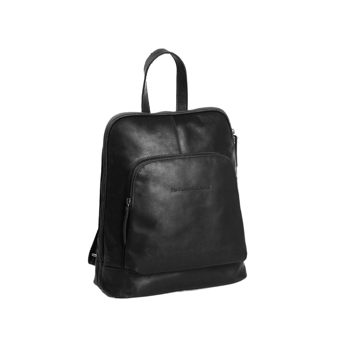 
Naomi Pelle Pieno Fiore Backpack - Full Exterior Vista frontale e silhouette sartoriale | Acquista online
