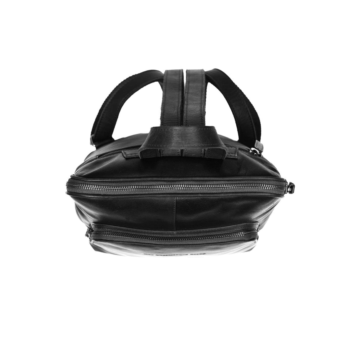 
Naomi Pelle Pieno Fiore Backpack - Profilo laterale strutturato con profondità del soffietto
