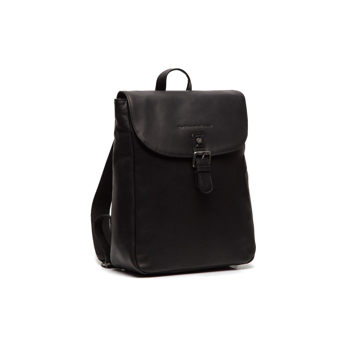 Vermont Full-Grain Leather Backpack da Donna in Classic 100% Full-Grain Leather - Full Exterior Front Profile View | Acquista online