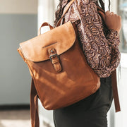 Vermont Full-Grain Leather Backpack da Donna – Vista prodotto alternativa 3