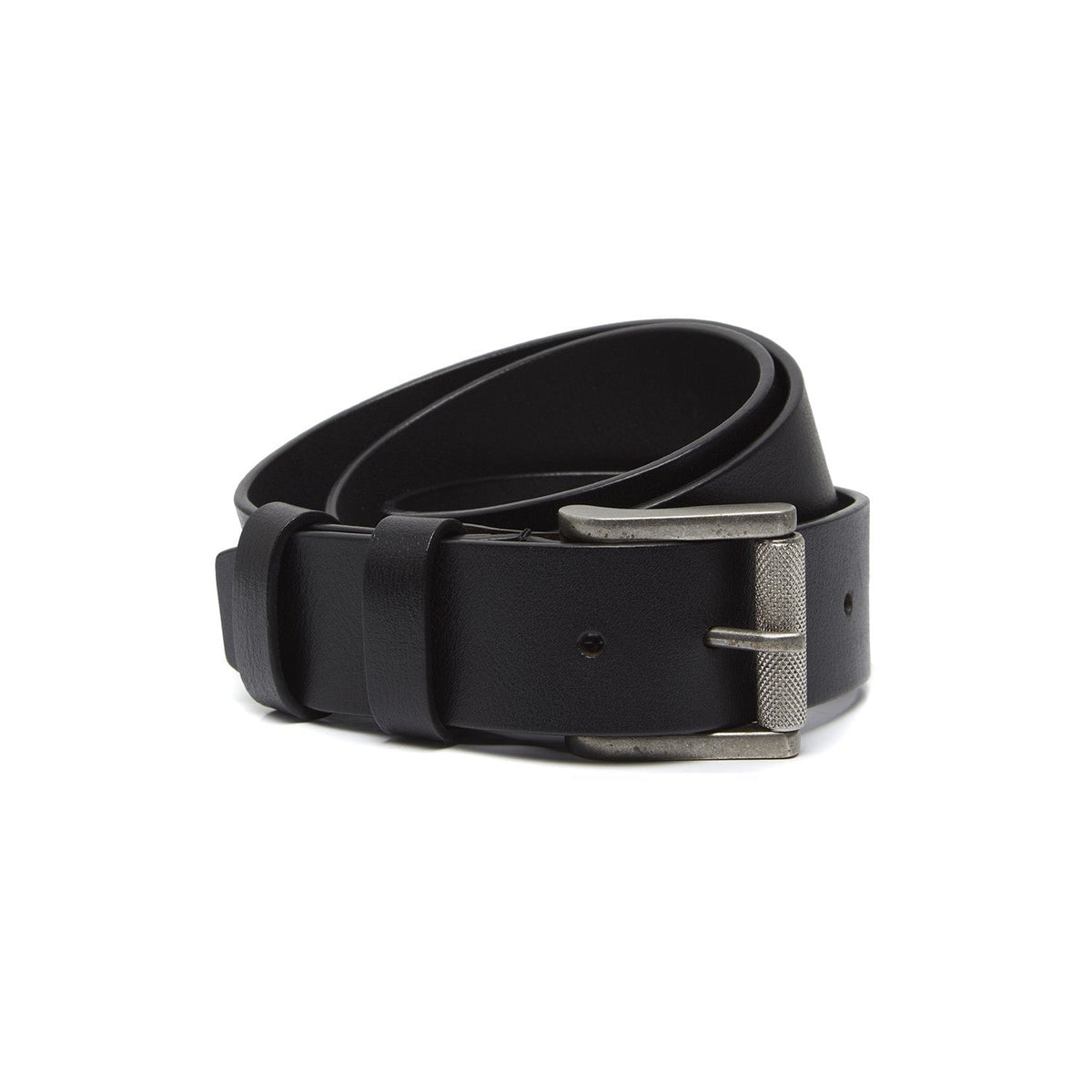 Aayden Full-Grain Cintura in Pelle da Uomo in Classic 100% Full-Grain Leather - Full Exterior Front Profile View | Acquista online