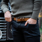 Aayden Full-Grain Cintura in Pelle da Uomo – Vista prodotto alternativa 3