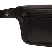 Solid Antique Brass Hardware &amp; Heavy-Duty Dual Zipper Detail on Toronto Full-Grain Cintura in Pelle Bag da Donna