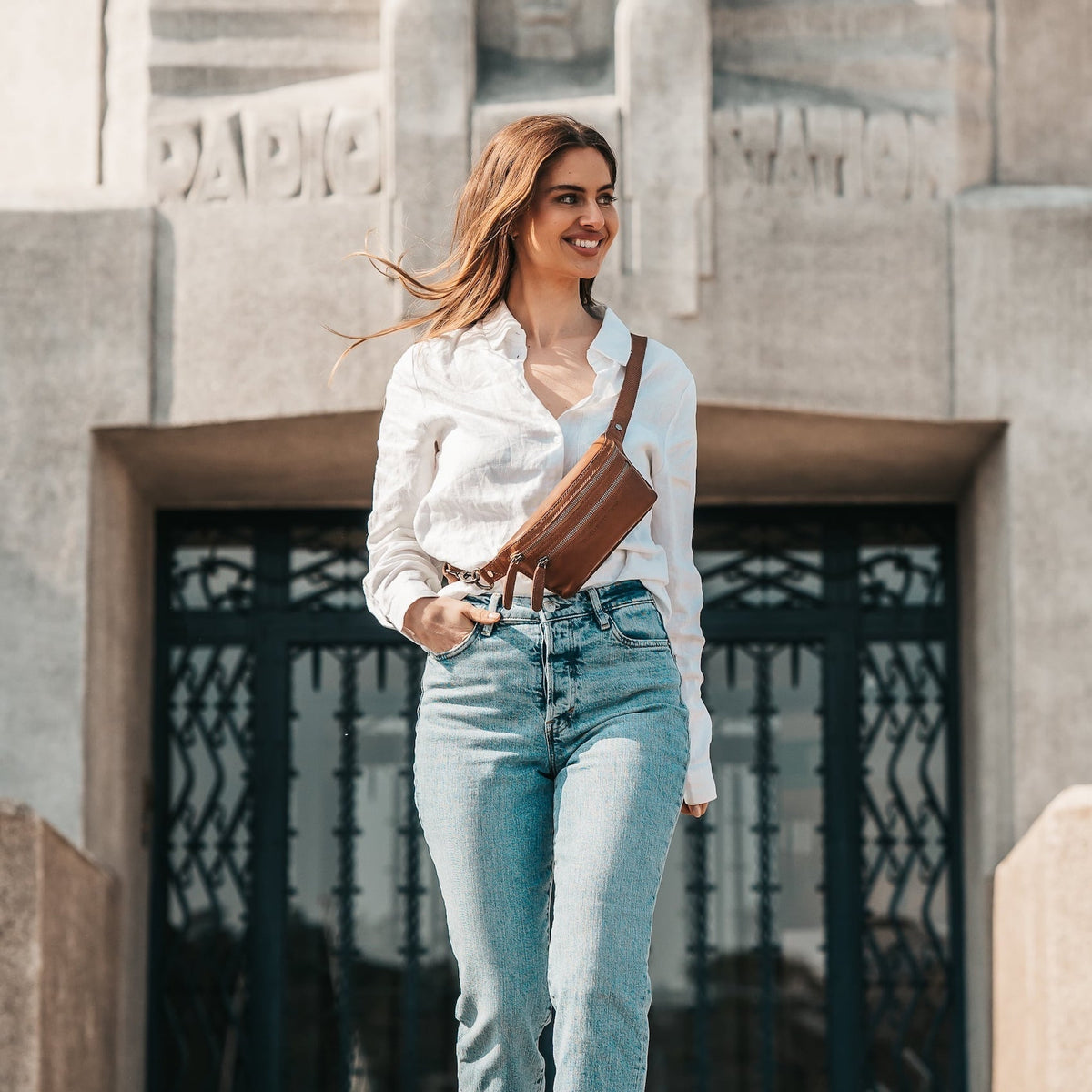 Toronto Full-Grain Cintura in Pelle Bag da Donna – Vista prodotto alternativa 3