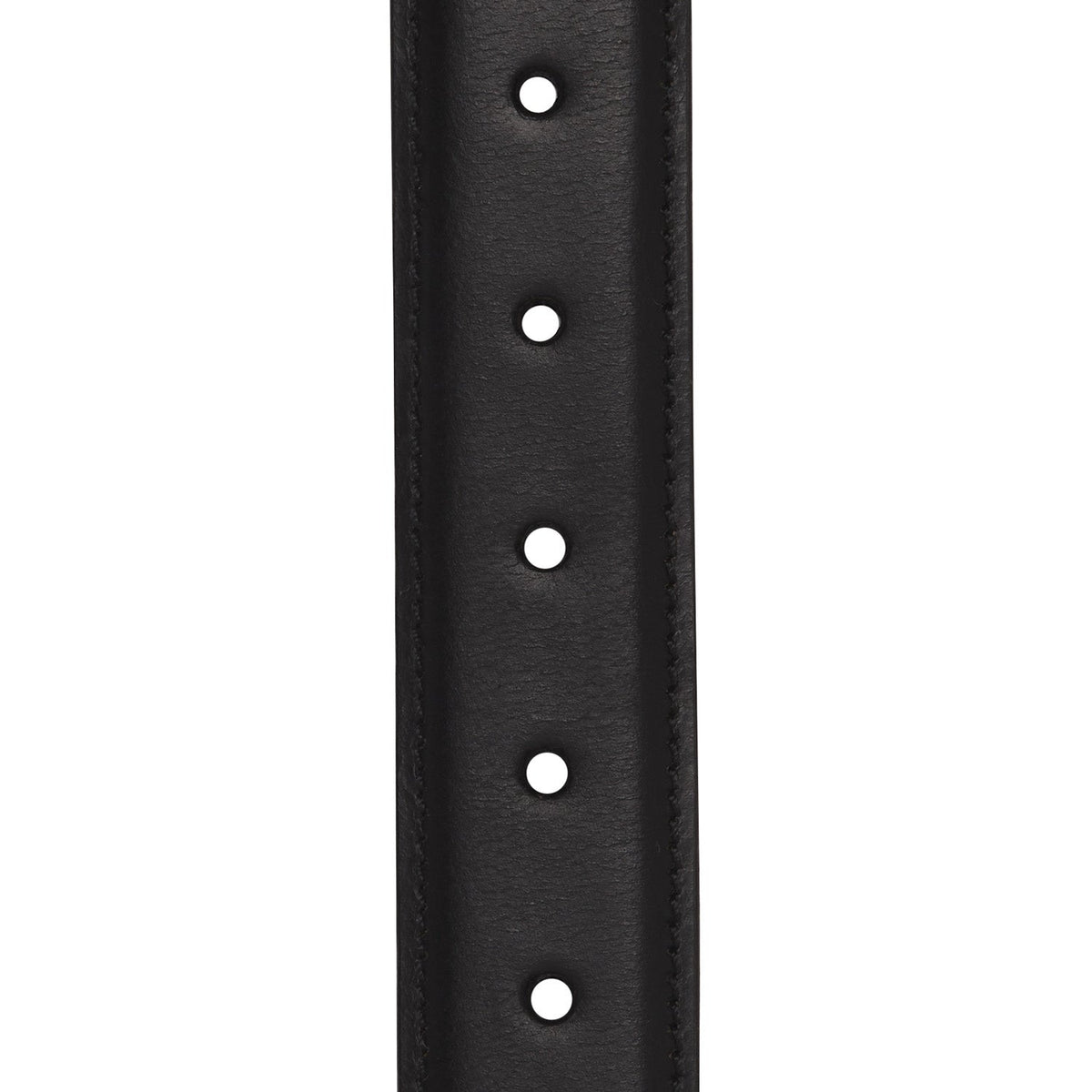 Elliot Full-Grain Cintura in Pelle da Uomo - Structured Side Profile Showing Gusset Depth &amp; Expansion Capacity