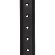 Elliot Full-Grain Cintura in Pelle da Uomo - Structured Side Profile Showing Gusset Depth &amp; Expansion Capacity