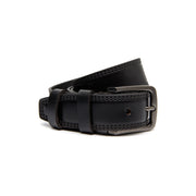 
Manovo Pelle Pieno Fiore Belt da Uomo in classica vera pelle pieno fiore 100% - Full Exterior Vista frontale e silhouette sartoriale | Acquista online