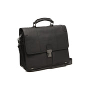 Stuttgart Full-Grain Leather Briefcase da Donna in Classic 100% Full-Grain Leather - Full Exterior Front Profile View | Acquista online