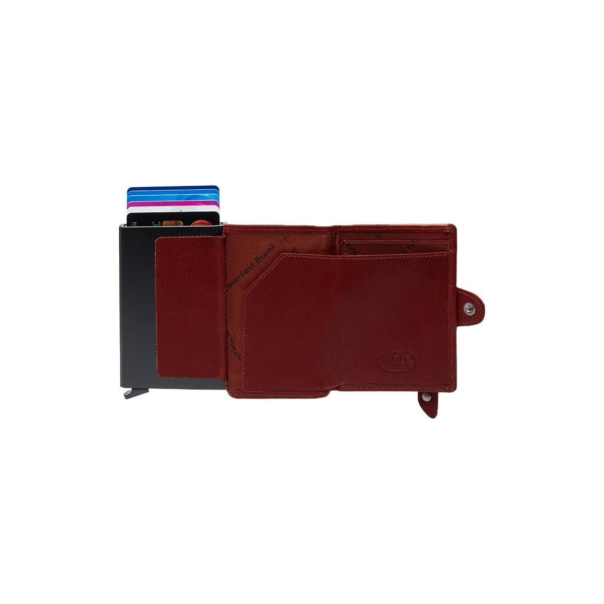Baldwin Full-Grain Leather Card Holder da Donna – Vista prodotto alternativa 3