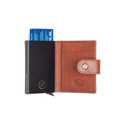 Barrea Full-Grain Leather Card Holder da Donna – Vista prodotto alternativa 3