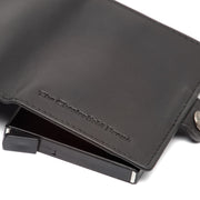 Lagos Full-Grain Leather Card Holder da Donna - Structured Side Profile Showing Gusset Depth &amp; Expansion Capacity