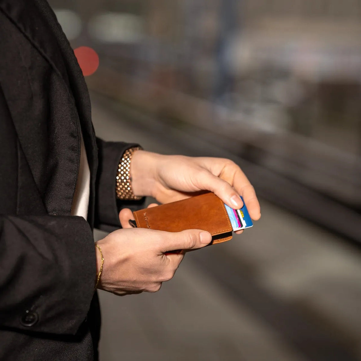 Lagos Full-Grain Leather Card Holder da Donna – Vista prodotto alternativa 3