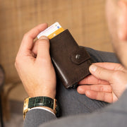 Larino Full-Grain Leather Card Holder da Donna – Vista prodotto alternativa 2