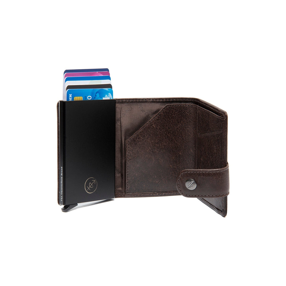 Larino Full-Grain Leather Card Holder da Donna – Vista prodotto alternativa 3