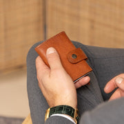 Larino Full-Grain Leather Card Holder da Donna – Vista prodotto alternativa 2