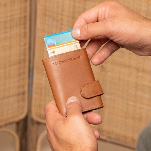 Leicester Full-Grain Leather Card Holder da Donna – Vista prodotto alternativa 2