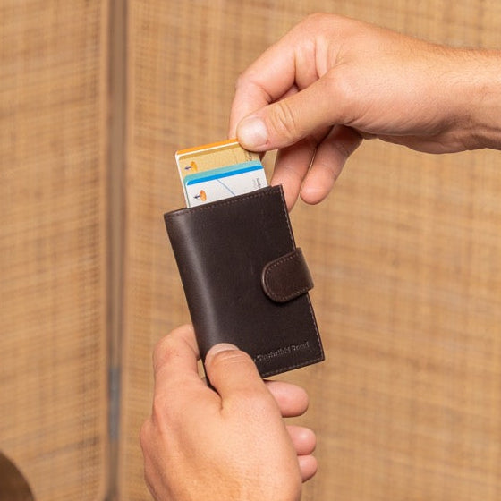 Leipzig Full-Grain Leather Card Holder da Donna – Vista prodotto alternativa 2