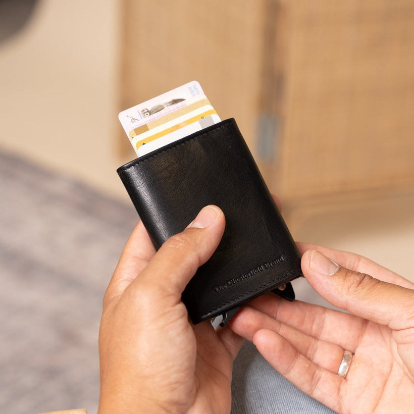 Paris Full-Grain Leather Card Holder da Donna