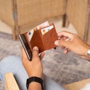 Paris Full-Grain Leather Card Holder – Vista prodotto alternativa 3