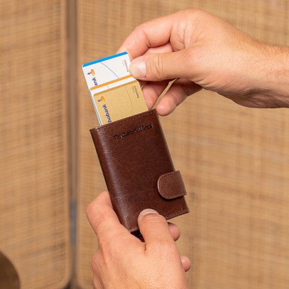 Portland Full-Grain Leather Card Holder da Donna – Vista prodotto alternativa 2