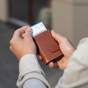 Portland Full-Grain Leather Card Holder da Donna – Vista prodotto alternativa 2