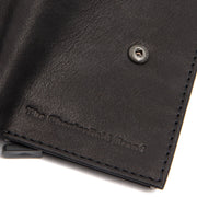 Solid Antique Brass Hardware &amp; Heavy-Duty Dual Zipper Detail on Torola Full-Grain Leather Card Holder da Donna