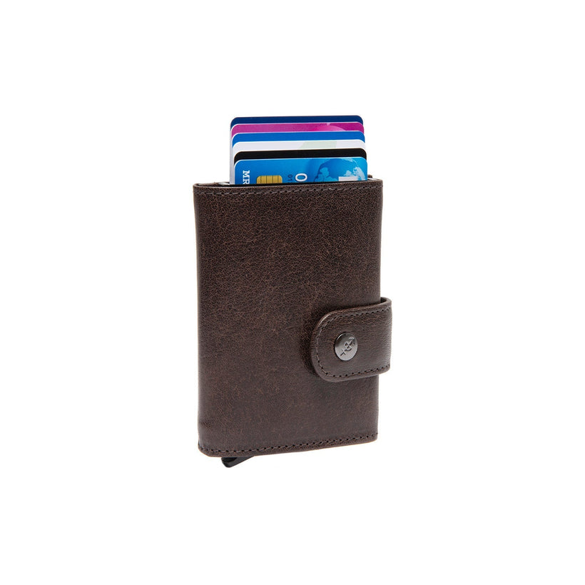 Varrano Full-Grain Leather Card Holder da Donna