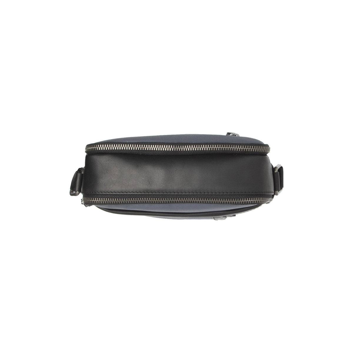 Arendal Full-Grain Leather Crossbody Bag da Uomo - Structured Side Profile Showing Gusset Depth &amp; Expansion Capacity