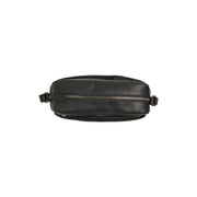 Arona Full-Grain Leather Crossbody Bag - Structured Side Profile Showing Gusset Depth & Expansion Capacity