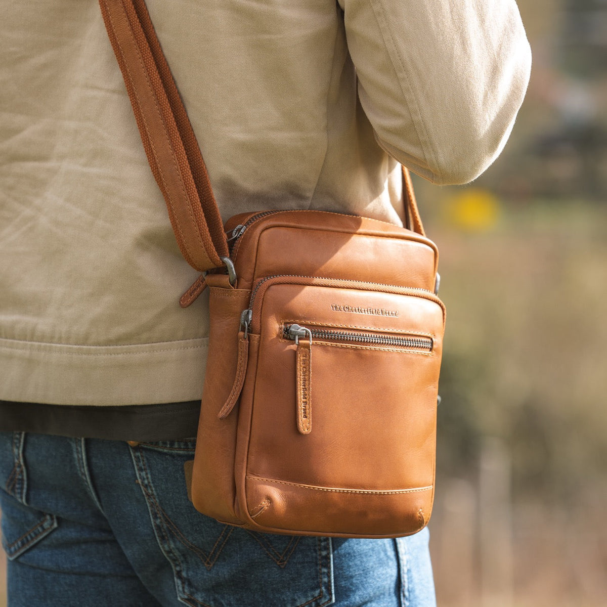 Birmingham Full-Grain Leather Crossbody Bag da Uomo – Vista prodotto alternativa 2