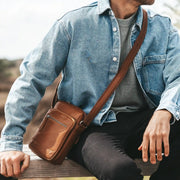 Birmingham Full-Grain Leather Crossbody Bag da Uomo – Vista prodotto alternativa 3