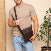 Bodin Full-Grain Leather Crossbody Bag da Donna – Vista prodotto alternativa 3