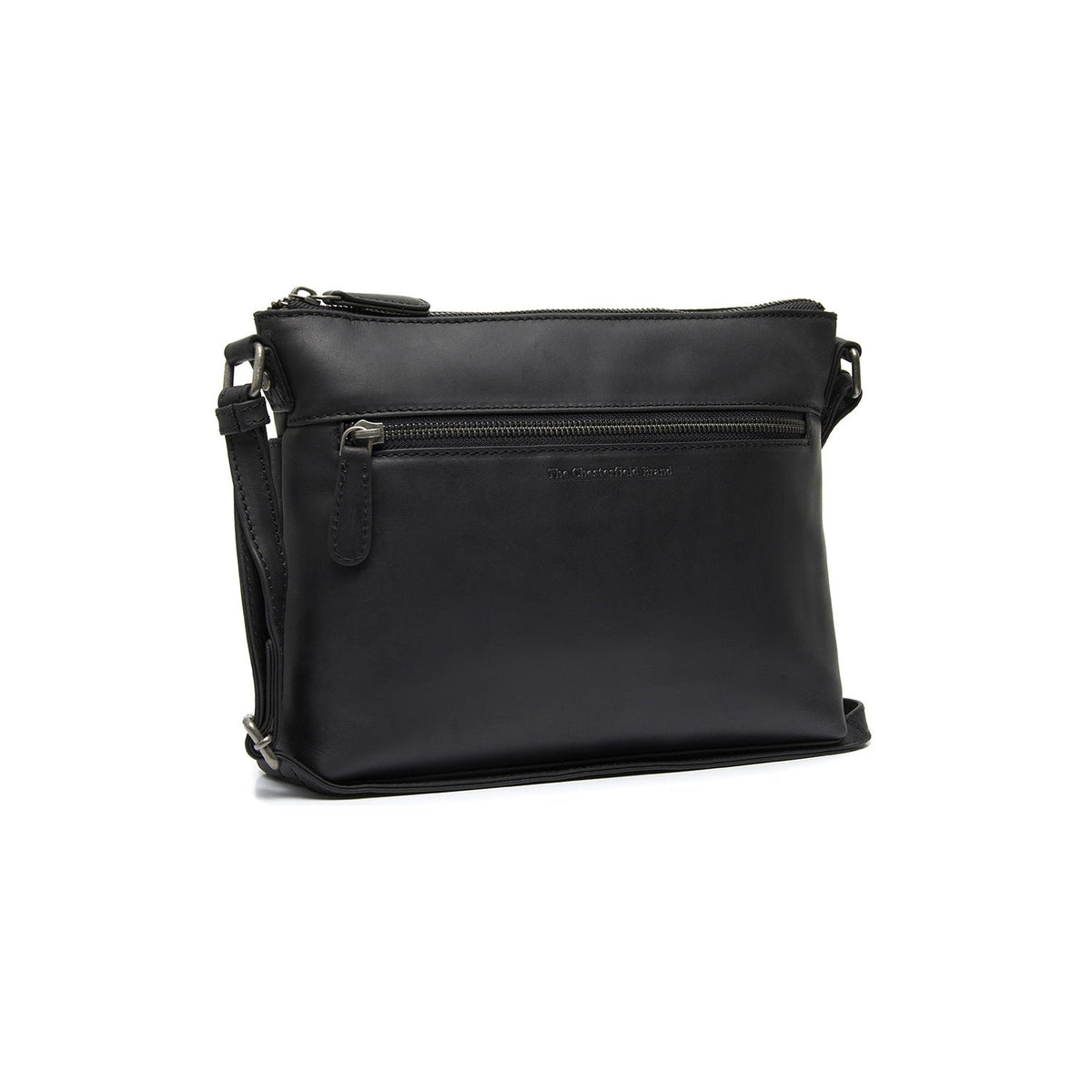 Durban Full-Grain Leather Crossbody Bag da Donna in Classic 100% Full-Grain Leather - Full Exterior Front Profile View | Acquista online