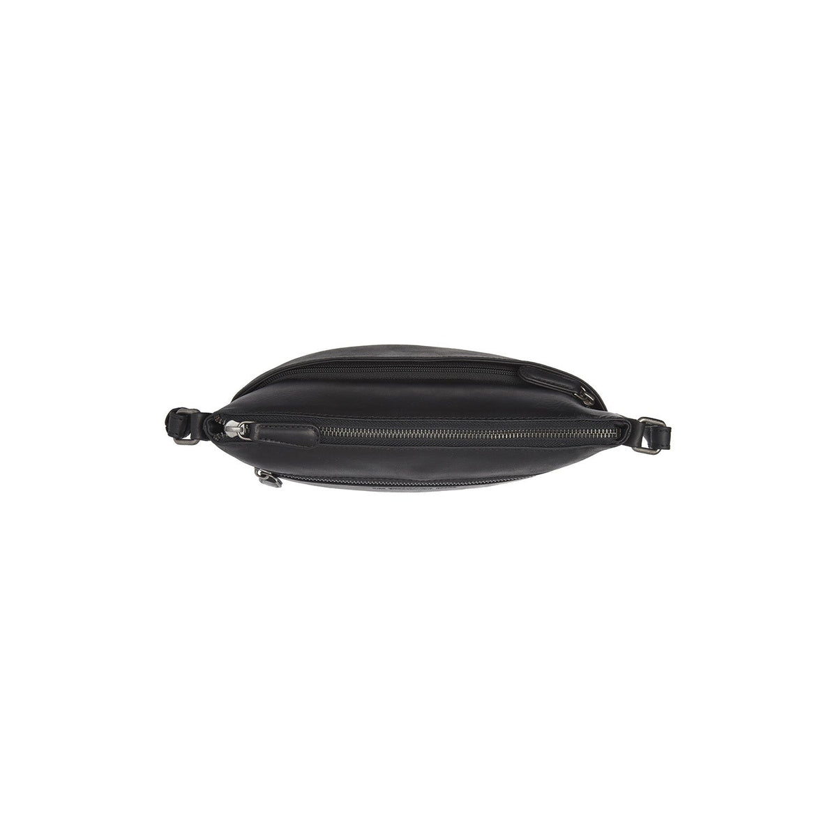 Durban Full-Grain Leather Crossbody Bag da Donna - Structured Side Profile Showing Gusset Depth &amp; Expansion Capacity