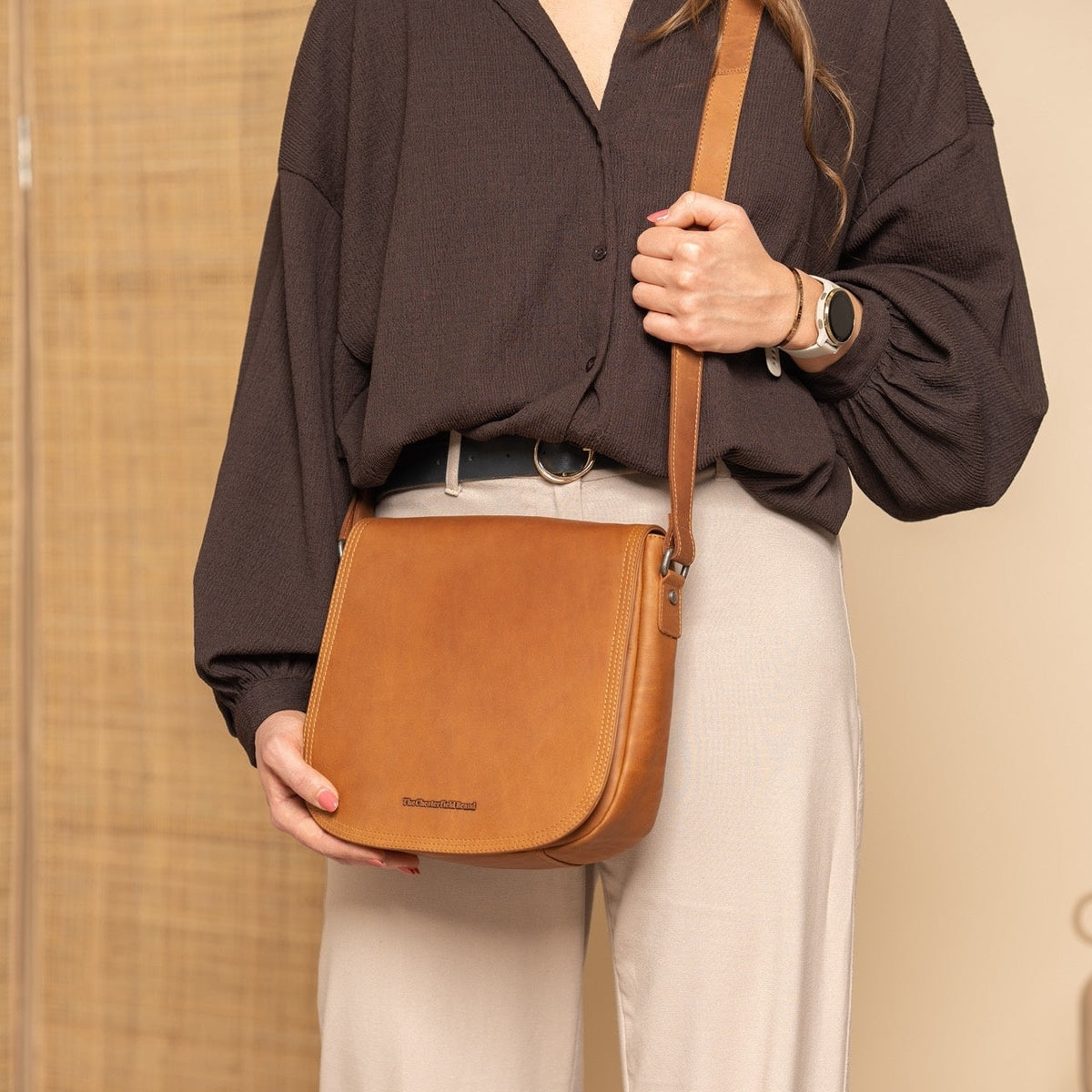 Everglades Full-Grain Leather Crossbody Bag da Donna – Vista prodotto alternativa 3