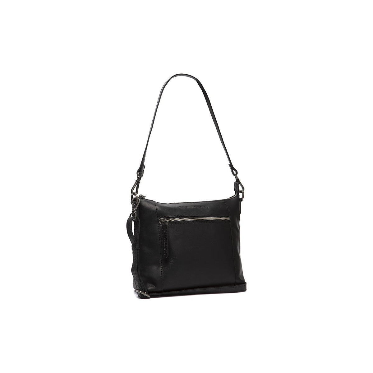 Faro Full-Grain Leather Crossbody Bag da Donna in Classic 100% Full-Grain Leather - Full Exterior Front Profile View | Acquista online