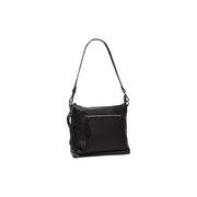 Faro Full-Grain Leather Crossbody Bag da Donna in Classic 100% Full-Grain Leather - Full Exterior Front Profile View | Acquista online