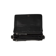 Solid Antique Brass Hardware &amp; Heavy-Duty Dual Zipper Detail on Forano Full-Grain Leather Crossbody Bag da Donna