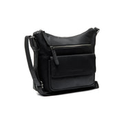 Hailey Full-Grain Leather Crossbody Bag da Donna in Classic 100% Full-Grain Leather - Full Exterior Front Profile View | Acquista online