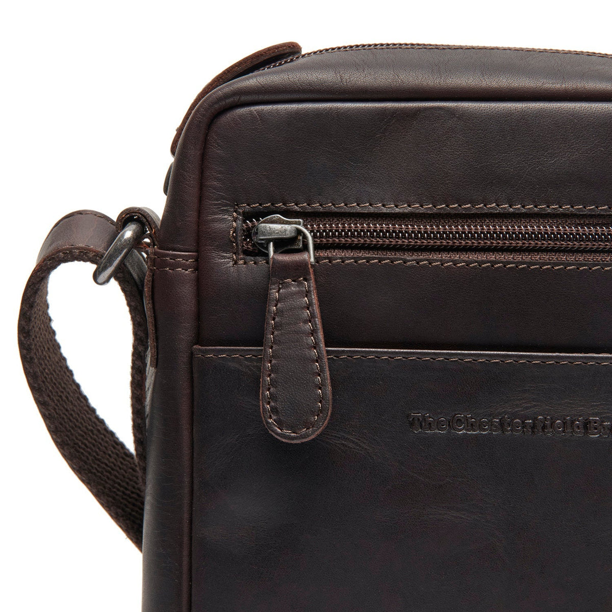 Laveno Full-Grain Leather Crossbody Bag da Uomo – Vista prodotto alternativa 3
