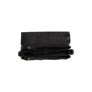 Solid Antique Brass Hardware &amp; Heavy-Duty Dual Zipper Detail on Laverton Full-Grain Leather Crossbody Bag da Donna