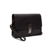 Lucca Full-Grain Leather Crossbody Bag da Donna in Classic 100% Full-Grain Leather - Full Exterior Front Profile View | Acquista online