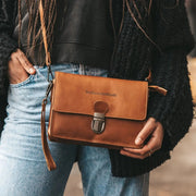 Lucca Full-Grain Leather Crossbody Bag da Donna – Vista prodotto alternativa 2