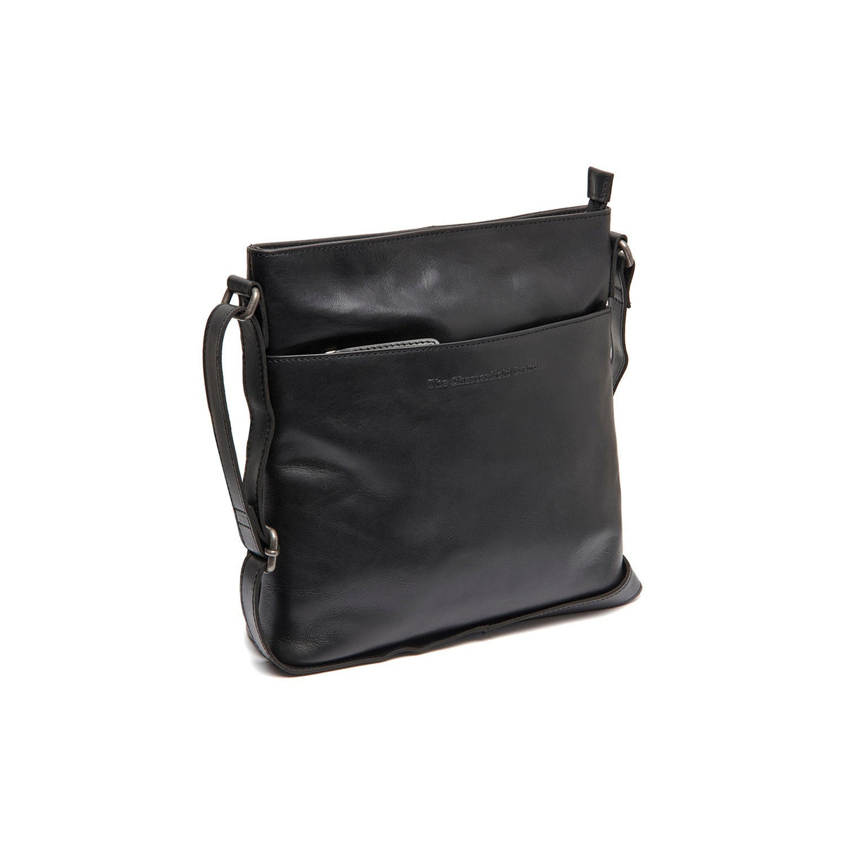 Lunton Full-Grain Leather Crossbody Bag da Donna in Classic 100% Full-Grain Leather - Full Exterior Front Profile View | Acquista online