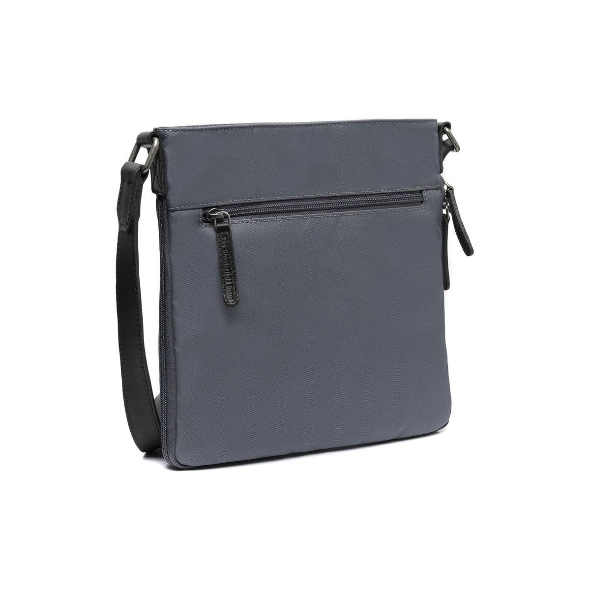 Light Grey Leather Crossbody Bag Malmo, detail view 4