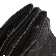 Classic 100% Full-Grain leather Bag - Rear Perspective Showing Reinforced Leather Straps &amp; Stitching