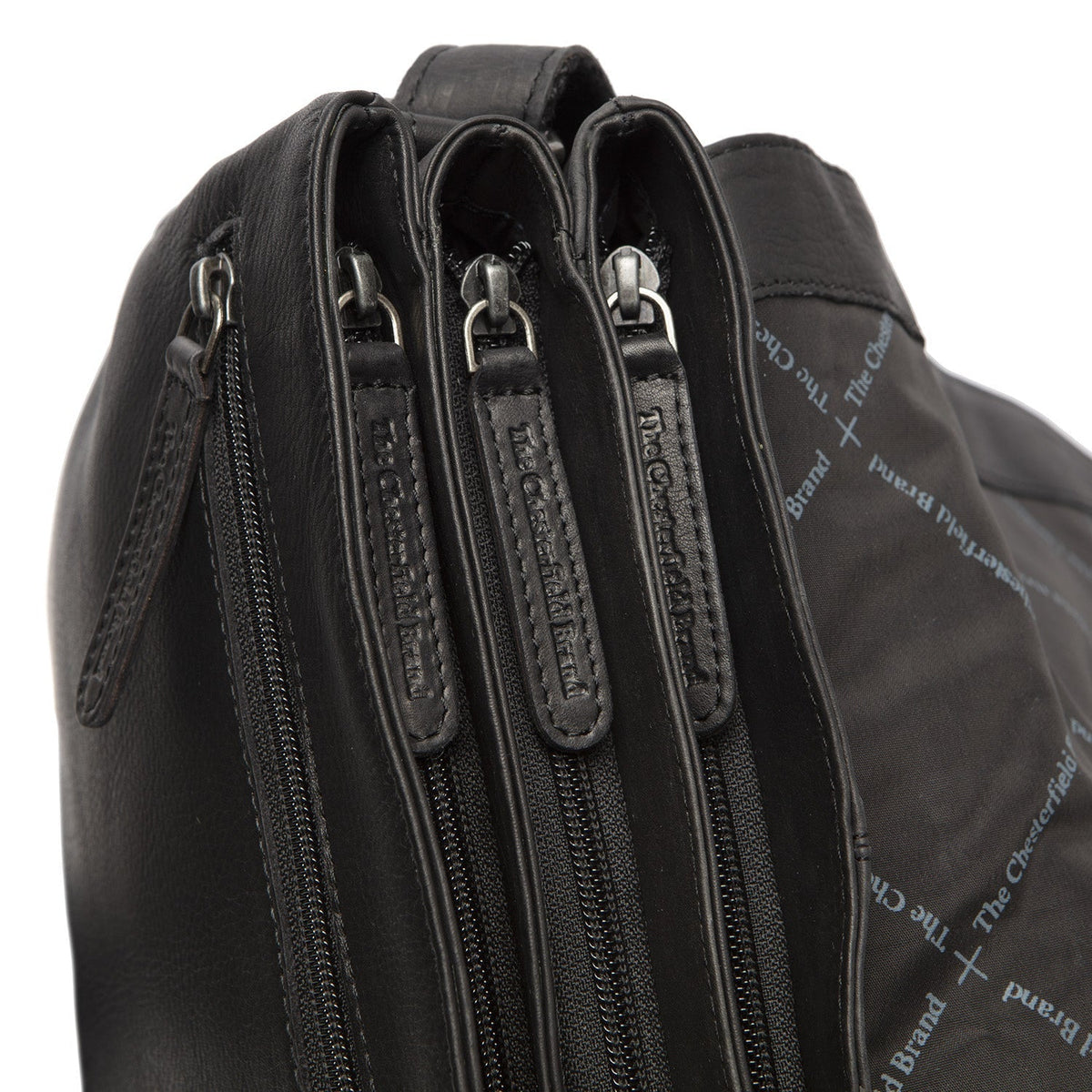 Millie Full-Grain Leather Crossbody Bag da Donna - Structured Side Profile Showing Gusset Depth &amp; Expansion Capacity