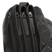 Millie Full-Grain Leather Crossbody Bag da Donna - Structured Side Profile Showing Gusset Depth &amp; Expansion Capacity